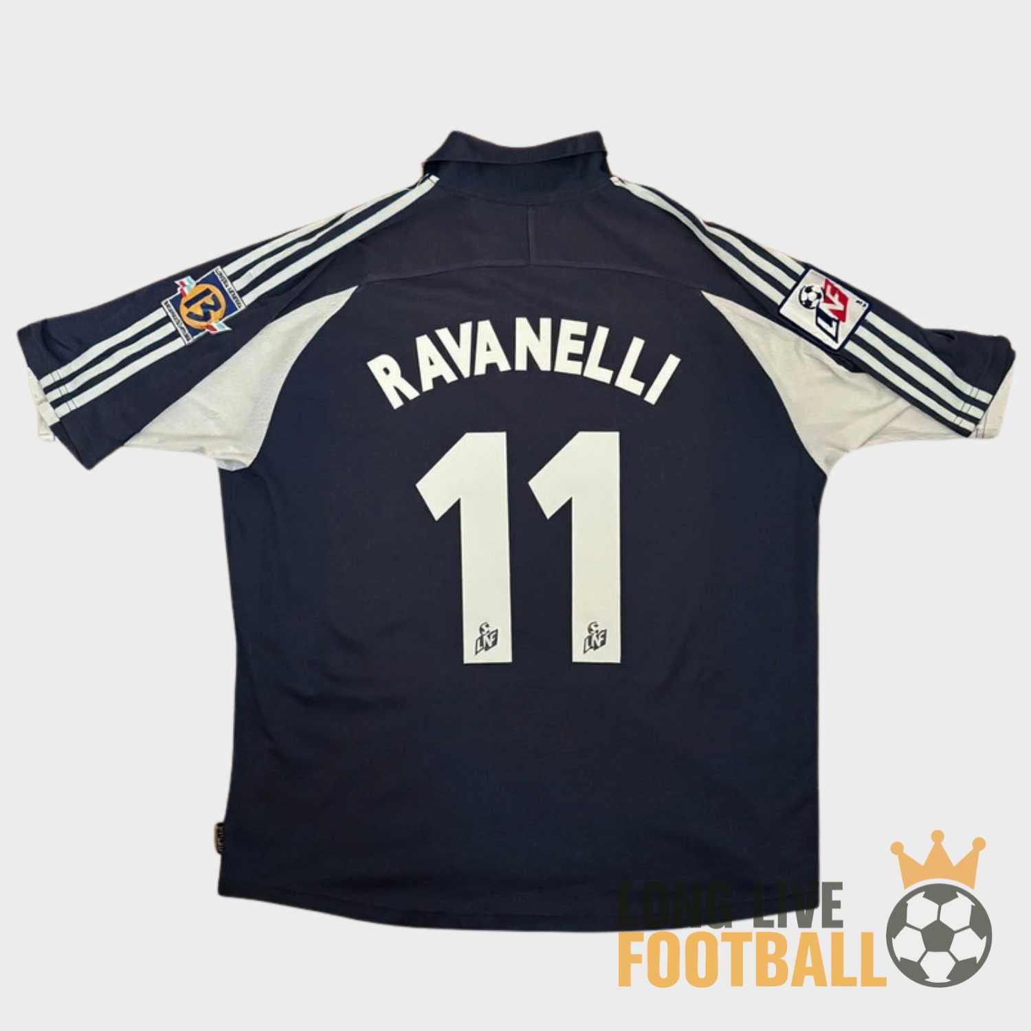 MAILLOT VINTAGE OLYMPIQUE DE MARSEILLE 1999/2000 RAVANELLI #11 (XL)