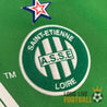 Écusson ASSE floqué avec étoile rouge et blanche sur fond vert saison 1999 2000