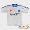 Maillot vintage de l'AJ Auxerre 1997/1998 vue de face
