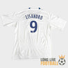 Vue dos du maillot OL 2010/2011 floqué Lisandro