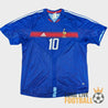 Maillot domicile France Euro 2004 porté par Zidane, version officielle Adidas taille XL