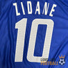 Zoom sur le flocage Zidane numéro 10 sur le maillot France Euro 2004
