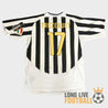 Vue arrière du maillot Juventus 2003/2004 floqué Trezeguet