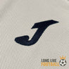 Logo Joma brodé sur le maillot Le Havre AC extérieur 2020-2021, coloris bleu marine