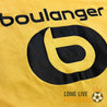Face du maillot LOSC extérieur jaune 2019-2020 floqué Osimhen avec sponsor Boulanger