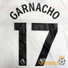 Flocage officiel Premier League Garnacho #17 sur maillot Manchester United 2024-2025