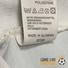 Etiquette du maillot vintage de l'Olympique de Marseille 1993/1994