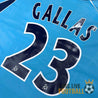 Flocage GALLAS numéro 23 avec logo LNF, dos du maillot de l'OM 2000-2001