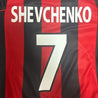 Flocage Shevchenko dos maillot AC Milan 2000-2001