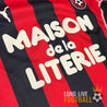 Sponsor Maison de la Literie sur le maillot vintage de Nice 2003/2004