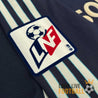 Patch LNF sur manche du maillot vintage OM 1999-2000 floqué Ravanelli numéro 11