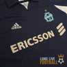 Zoom sur sponsor Ericsson du maillot OM 1999-2000 floqué Ravanelli numéro 11