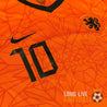Écusson brodé lion néerlandais sur le maillot Pays-Bas Euro 2020