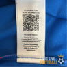 Étiquette intérieure avec QR code et informations d'authenticité du maillot Rangers 2022-2023