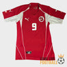 Face du maillot Suisse Euro 2004 domicile rouge Puma floqué Frei numéro 9