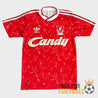 Vue avant du maillot Liverpool 1989/1990 Candy